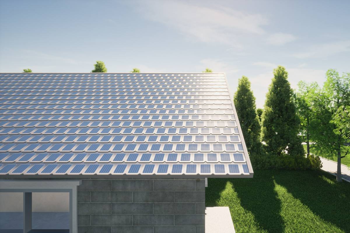 solar shingles on roof